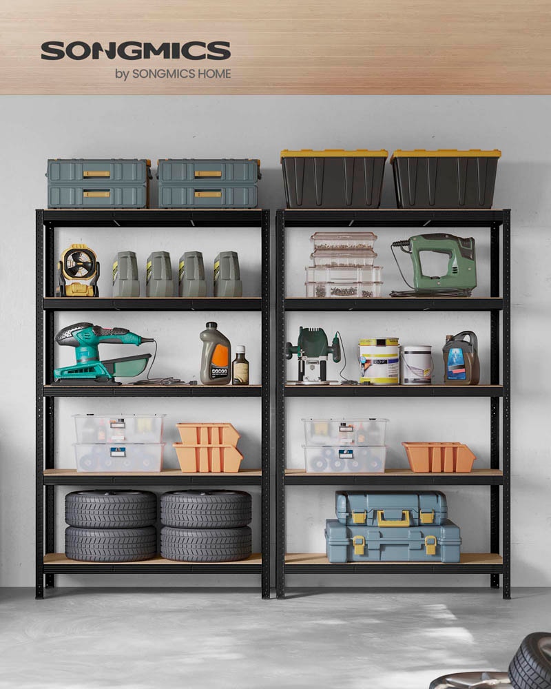 SONGMICS Schwerlastregal GLR060B01 schwarz 120,0 x 60,0 x 200,0 cm