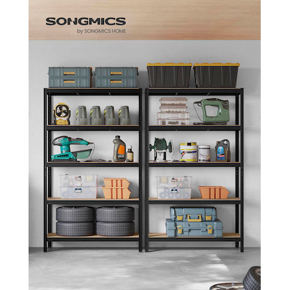 Artikelbild 2 für SONGMICS Schwerlastregal GLR060B01 schwarz 120,0 x 60,0 x 200,0 cm, Artikelnummer 290177