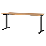 Artikelbild 1 für GERMANIA Agenda Home höhenverstellbarer Schreibtisch grandson-eiche rechteckig, T-Fuß-Gestell schwarz 180,0 x 80,0 cm, Artikelnummer 385348