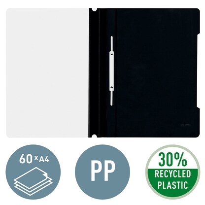 Artikelbild 8 für LEITZ Schnellhefter 4191 Kunststoff schwarz DIN A4, 1 St., Artikelnummer 257996