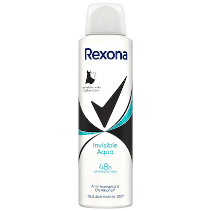 Artikelbild für Rexona 48h Invisible Aqua Deo-Spray 150,0 ml, Artikelnummer 542476