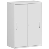 Artikelbild 1 für geramöbel Schiebetürenschrank Flex, S-383502-LL lichtgrau 2 Fachböden 80,0 x 42,5 x 118,2 cm, Artikelnummer 876058