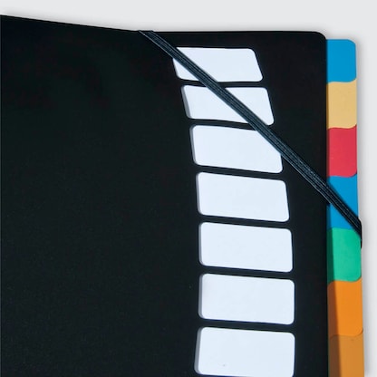 Artikelbild 2 für BRUNNEN Ordnungsmappe 12 Fächer schwarz, 1 St., Artikelnummer 926218