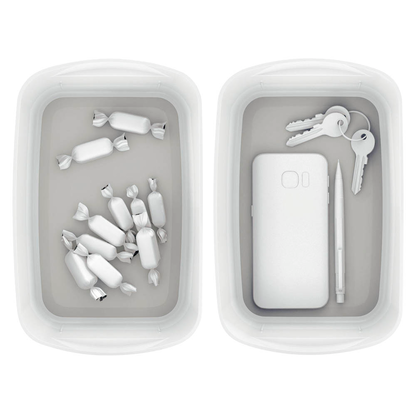 Artikelbild 2 für LEITZ MyBox Aufbewahrungsbox 3,0 l perlweiß/grau 24,6 x 16,0 x 9,8 cm, 1 St., Artikelnummer 403232