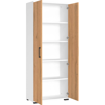 Artikelbild 6 für GERMANIA Aktenschrank Profi 3.0, 4250-559 weiß, grandson-eiche 4 Fachböden 80,0 x 40,0 x 200,0 cm, Artikelnummer 386338