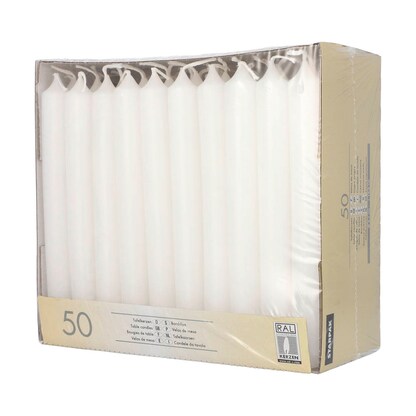 Artikelbild für STARPAK Kerzen weiß, 50 St., Artikelnummer 237158