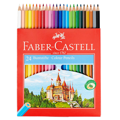 Artikelbild für FABER-CASTELL CASTLE Buntstifte farbsortiert, 24 St., Artikelnummer 685537