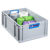 Artikelbild 1 für Allit ProfiPlus Eurobox grau, blau 40,0 x 60,0 x 22,0 cm, 1 St., Artikelnummer 837296