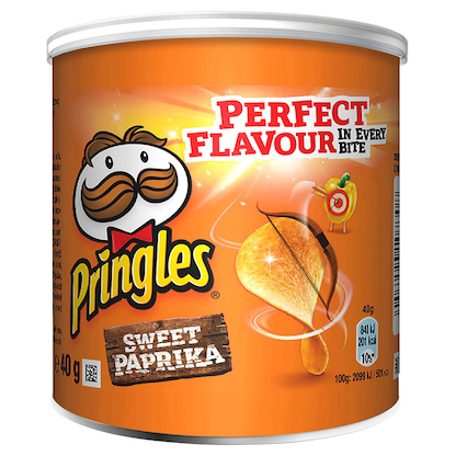 Artikelbild für Pringles Paprika Chips 12x 40,0 g, Artikelnummer 978213