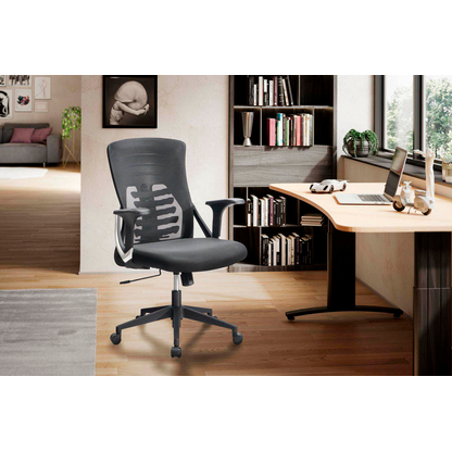 Artikelbild 3 für AMSTYLE Bürostuhl, SPM1.445 Stoff schwarz, Gestell schwarz, Artikelnummer 314858