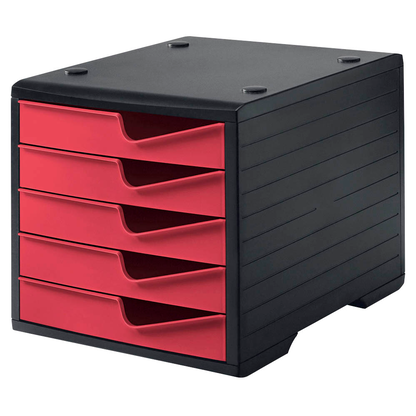 Artikelbild 2 für styro Schubladenbox styroswingbox cranberry 275-8430.2291, DIN A4 mit 5 Schubladen, 1 St., Artikelnummer 660561