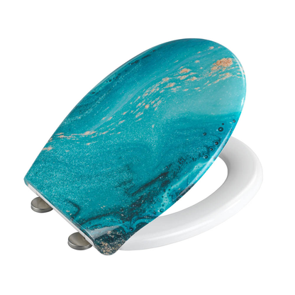 Artikelbild 3 für WENKO WC-Sitz mit Absenkautomatik Stream weiß, blau, 1 St., Artikelnummer 666261