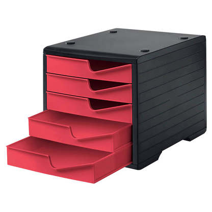 Artikelbild 3 für styro Schubladenbox styroswingbox cranberry 275-8430.2291, DIN A4 mit 5 Schubladen, 1 St., Artikelnummer 660561
