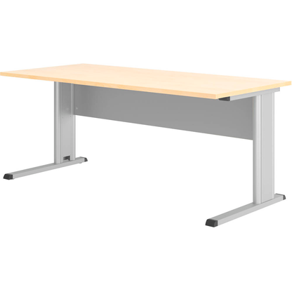 Artikelbild für HAMMERBACHER GS19 Schreibtisch ahorn rechteckig, C-Fuß-Gestell silber 180,0 x 80,0 cm, Artikelnummer 843134