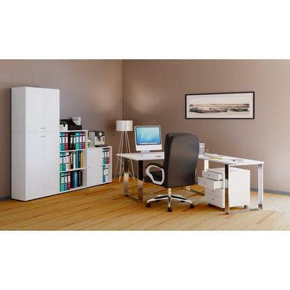 Artikelbild 4 für VCM my office Schiebetürenschrank L Lona, 913943 weiß 1 Fachboden 70,0 x 37,0 x 74,0 cm, Artikelnummer 886008