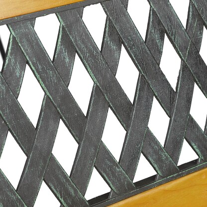 Artikelbild 8 für relaxdays Gartenbank 10036069_0 hellbraun/schwarz Metall 125,0 cm, Artikelnummer 768354