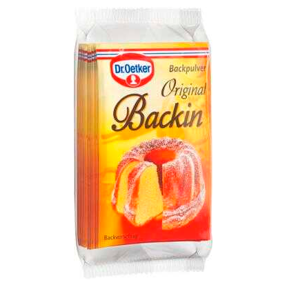 Artikelbild für Dr. Oetker Backpulver 10x 160,0 g, 10 St., Artikelnummer 802896