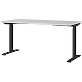 Artikelbild 1 für GERMANIA Agenda Office höhenverstellbarer Schreibtisch lichtgrau rechteckig, T-Fuß-Gestell schwarz 160,0 x 80,0 cm, Artikelnummer 385421
