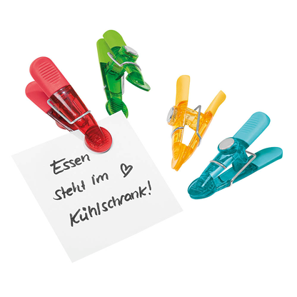 Artikelbild 2 für WEDO GLOSSY Magnete farbsortiert, Kunststoff 8,4 x 4,0 x 2,1 cm, 4 St., Artikelnummer 260176
