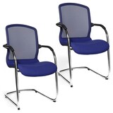 Artikelbild 1 für Topstar Besucherstühle Open Chair 100 OC590 T38 royalblau Stoff, 2 St., Artikelnummer 592903