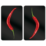 Artikelbild 1 für WENKO Herdabdeckplatten Hot Peperoni schwarz, 2 St., Artikelnummer 530394