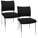 Artikelbild 1 für Topstar Besucherstühle Visit 10 NV190 G20 schwarz Stoff, 2 St., Artikelnummer 133088