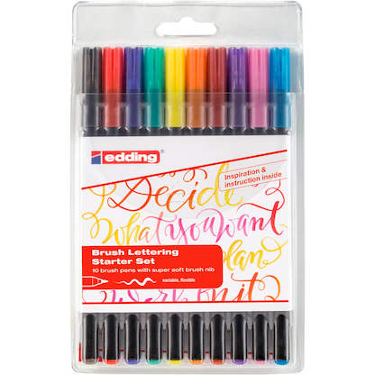 Artikelbild für edding Starter Set 1340 Brush-Pens farbsortiert, 1 Pack, Artikelnummer 147452