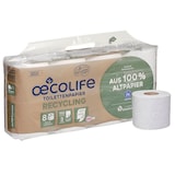 Artikelbild 1 für oecolife Toilettenpapier klassisch weiss 3-lagig Recyclingpapier, 8 Rollen, Artikelnummer 671816