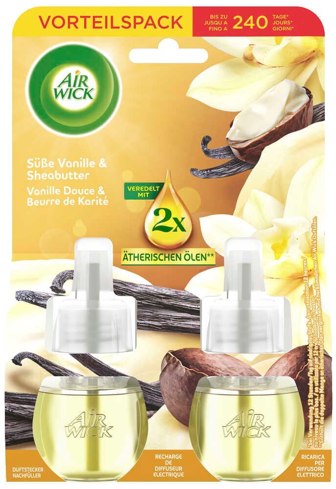 AIRWICK Raumduft-Nachfüller DUO Vanille 19,0 ml, 2 St
