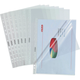 Artikelbild 1 für herlitz Prospekthüllen DIN A4 transparent genarbt 0,05 mm, 100 St., Artikelnummer 351753