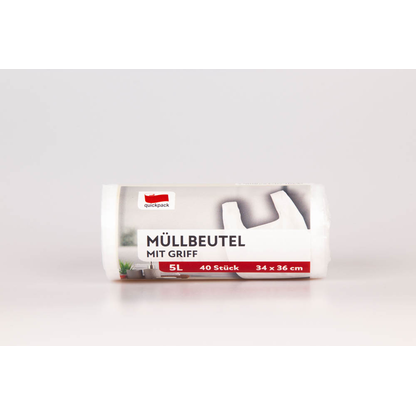 Artikelbild für quickpack Müllbeutel 5,0 l weiß, 40 St., Artikelnummer 149009