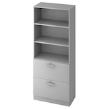 Artikelbild 1 für HAMMERBACHER Regalschrank 7300 NU, V7300/5/5/NU lichtgrau 80,0 x 42,0 x 200,4 cm, 1 St., Artikelnummer 865372