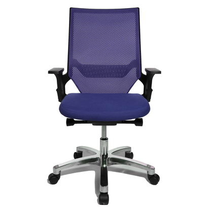 Artikelbild 6 für Topstar Bürostuhl Autosynchron®-1 Alu, AU1090 T38 Stoff blau, Gestell alu, Artikelnummer 798447