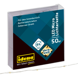 Artikelbild 1 für Idena 50er Micro LED Lichterkette silber 5,2 m, 1 St., Artikelnummer 638397