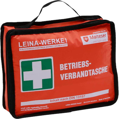 Artikelbild für LEINA-WERKE Erste-Hilfe-Tasche Betriebsverbandtasche klein DIN 13157 orange, Artikelnummer 430318