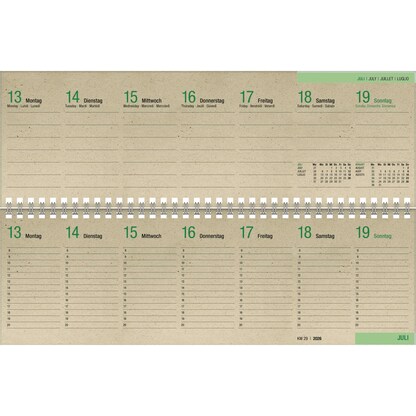 Artikelbild 3 für ZETTLER KALENDER Tischquerkalender Grasserie 2026, 1 St., Artikelnummer 559066