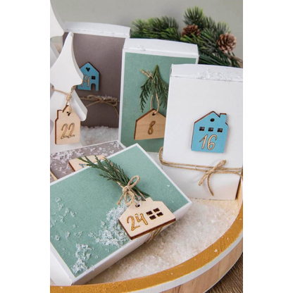Artikelbild 3 für Rayher Adventskalenderzahlen Holz 1- 24 natur, Artikelnummer 687048