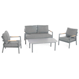Artikelbild 1 für SonnenPartner® Loungegruppe Diamond grau, anthrazit Metall, Artikelnummer 790756
