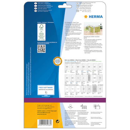 Artikelbild 4 für HERMA CD-Einleger 5036 weiß, 25 Blatt, Artikelnummer 800627