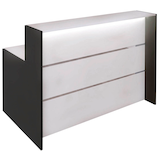 Artikelbild 1 für Kerkmann Empfangstheke BARI gerade, weiß, anthrazit 140,0 x 95,0 x 112,0 cm, Artikelnummer 698478