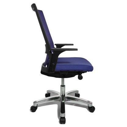 Artikelbild 7 für Topstar Bürostuhl Autosynchron®-1 Alu, AU1090 T38 Stoff blau, Gestell alu, Artikelnummer 798447