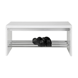 Artikelbild 1 für HAKU Möbel Schuhbank 95330 chrom Holz 81,0 cm, Artikelnummer 559118