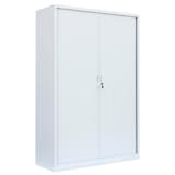 Artikelbild 1 für LÜLLMANN Schiebetürenschrank, 555167 signalweiß 4 Fachböden 120,0 x 45,7 x 195,0 cm, Artikelnummer 183479