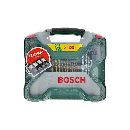 Artikelbild für BOSCH Bohrer- und Bit-Set X-Line 50Ti plus 173-teilig Fixier-Set, 223-teilig, Artikelnummer 208369