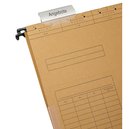 Artikelbild 5 für office discount Hängetaschen naturbraun, 25 St., Artikelnummer 501700