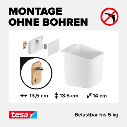 Artikelbild 5 für tesa Kräutertopf-Set weiß, 1 Set, Artikelnummer 554893