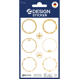 Artikelbild 1 für AVERY Zweckform Aufkleber Kreise, gold, 8 Etiketten, Artikelnummer 723728
