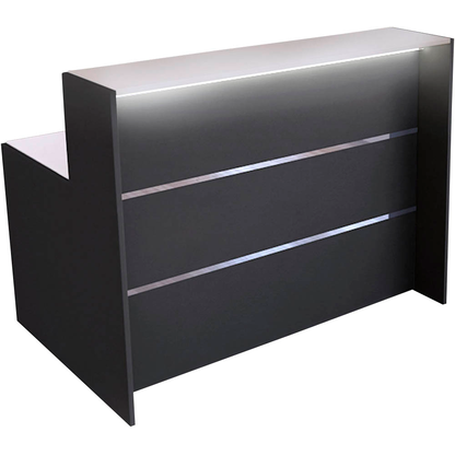 Artikelbild für Kerkmann Empfangstheke BARI gerade, anthrazit, weiß 140,0 x 95,0 x 112,0 cm, Artikelnummer 698485