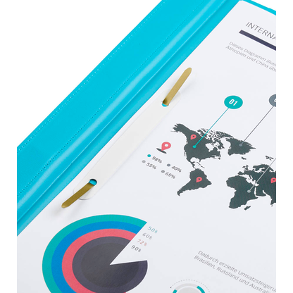 Artikelbild 2 für BRUNNEN Schnellhefter Kunststoff türkis DIN A4 überbreit, 1 St., Artikelnummer 925622