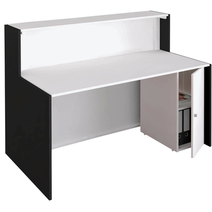 Artikelbild 8 für Kerkmann Empfangstheke BARI gerade, weiß, anthrazit 140,0 x 95,0 x 112,0 cm, Artikelnummer 698478